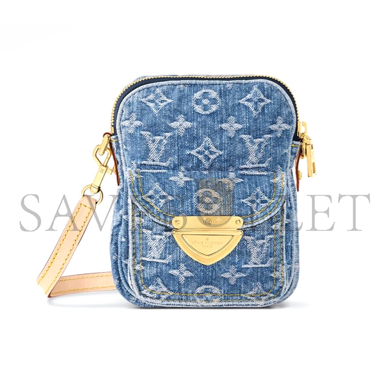 LOUIS VUITTON MASTER DENIM POCHETTE FAIRFAX SHOULDER BAG M82948 (18*14*2.7cm)